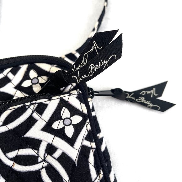 Vera Bradley Messenger Bag Black & White - Picture 8 of 15